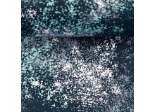 Baumwolle - Kim Sprenkel blau mint